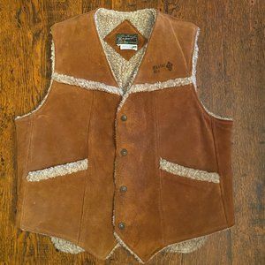 Golden Thread Vintage Leather Vest
